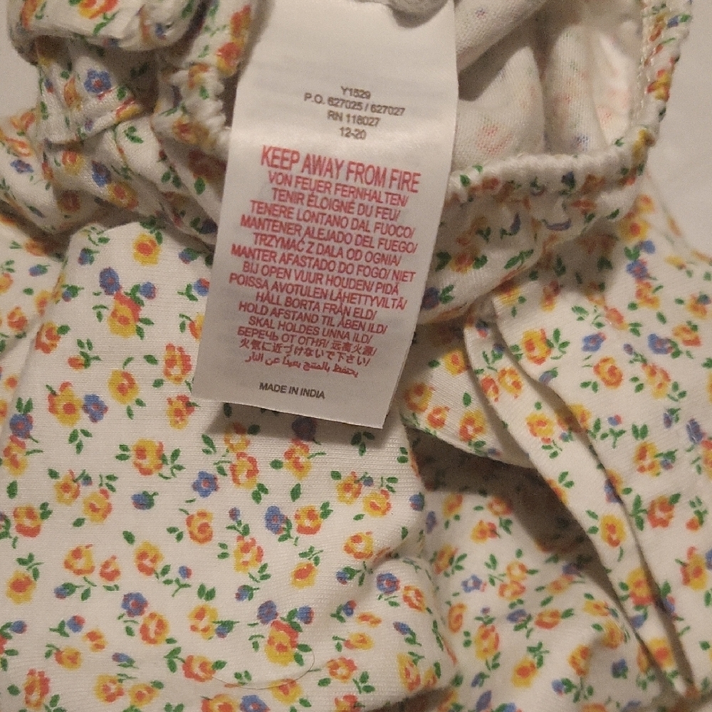 Baby Boden Cream and Orange Jumpsuit - Picture 3 of 4